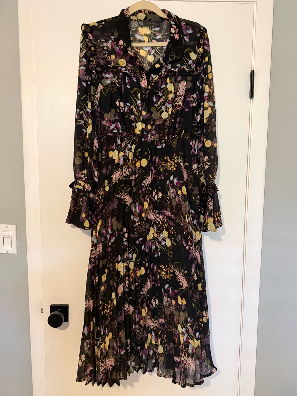 GRACIA dress pleated XL Bloomingdales